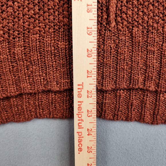 Vestique Sweater Womens Small Medium Burnt Orange Oversized Chunky Knit Top - Picture 5 of 9